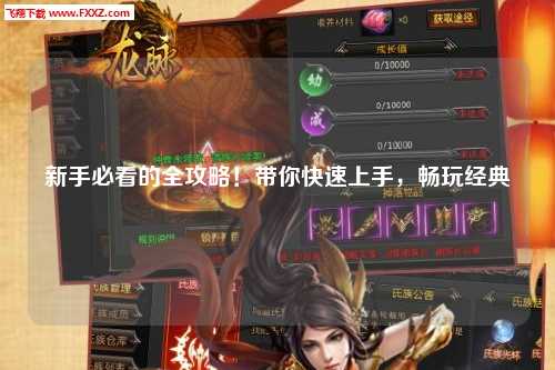 新手必看的全攻略！带你快速上手，畅玩经典