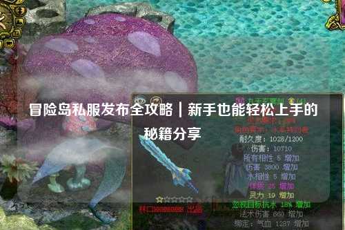 冒险岛私服发布全攻略｜新手也能轻松上手的秘籍分享✨