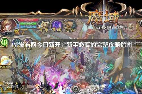 DNF发布网今日新开,新手必看的完整攻略指南!